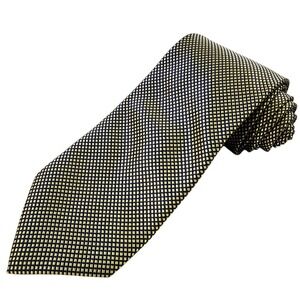 Ermenegildo Zegna Necktie Woven Grid Pattern Business